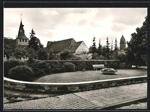 AK Bolzum, Ortspartie mit Blick auf die Kirche