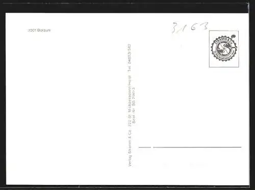 AK Bolzum, Ortspartie mit Blick auf die Kirche