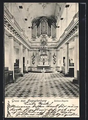 AK Augustenburg, Innenansicht der Schloss-Kapelle