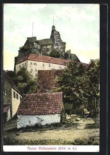 AK Kirchensittenbach, Die Ruine Hohenstein