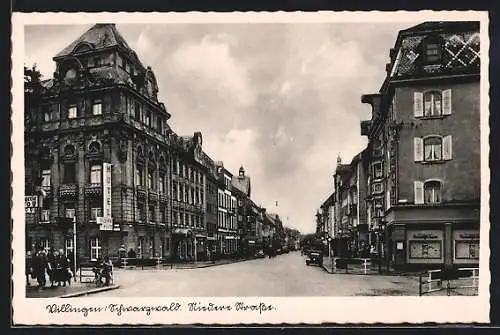 AK Villingen /Schwarzwald, Blick in die Niedere Strasse