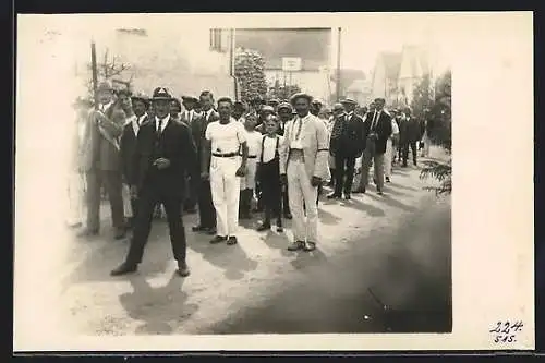 Foto-AK Panrod, Festzug beim Turnfest 1925