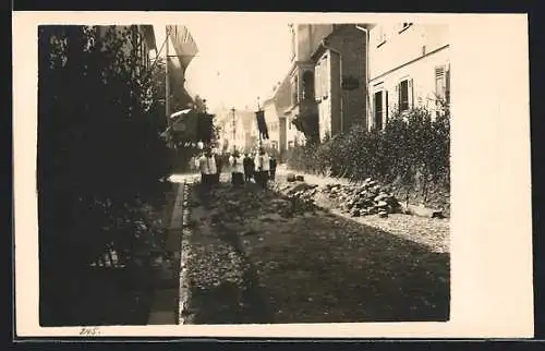 Foto-AK Rauenthal, Beim Fronleichnamzug 1921