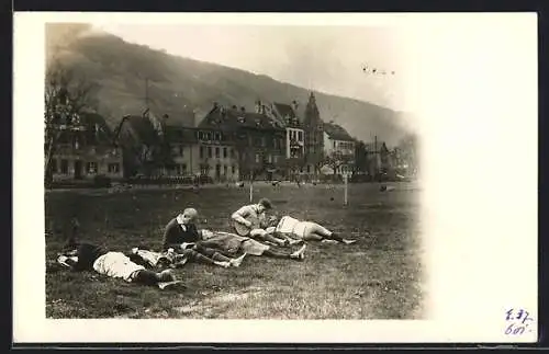 Foto-AK Moselkern, Rheinufer mit Hotel Burg Eltz 1926