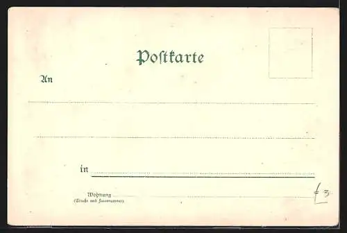 Lithographie Bad Reichenhall, Das Mauthäusel, Teilansicht