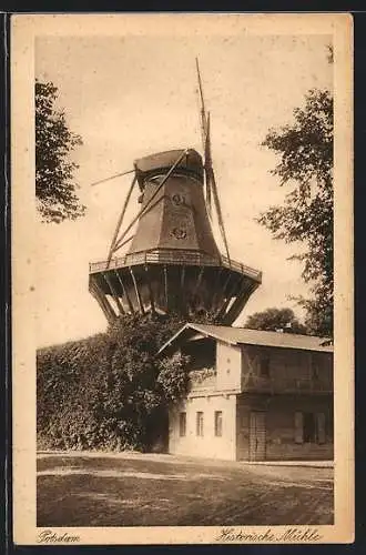 AK Potsdam-Sanssouci, Historische Windmühle