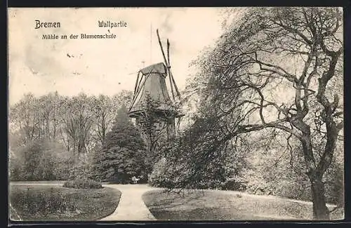 AK Bremen, Mühle an der Blumenschule