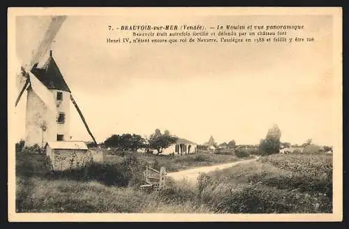 AK Brauvoir-sur-Mer, Le Moulin et vue panoramique