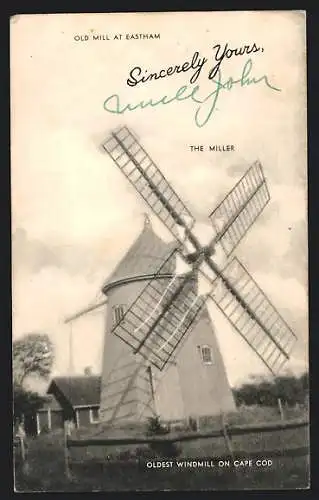 AK Eastham, Oldest Windmill on Cape Cod