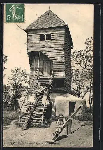 AK Sannois, Vieux Moulin, Windmühle