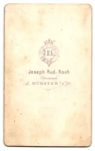 Fotografie Joseph Rud. Koch, Münster i. W., arabischer Herr mit Fes und gezwirbeltem Vollbart