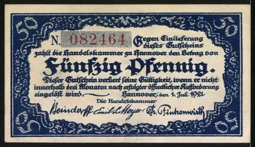 Notgeld Hannover 1921, 50 Pfennig, Leinepartie