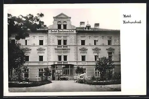 AK Mönichkirchen, Hotel Hochwechsel, Eingang