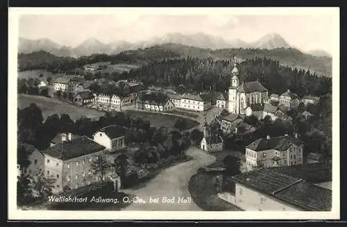 AK Adlwang bei Bad Hall, Ortsansicht aus der Vogelschau