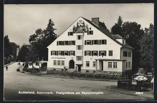 AK Knittelfeld, Postgebäude am Kapuzinerplatz