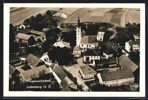 AK Lohnsburg, Totalansicht, Fliegeraufnahme