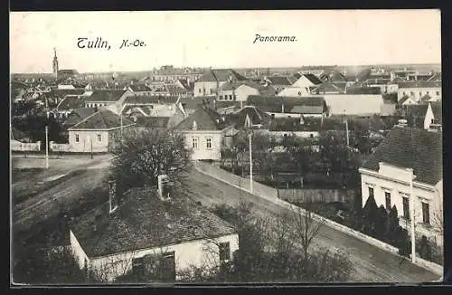 AK Tulln /N.-Oe., Panoramablick über die Stadt