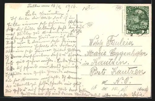 AK Tulln /N.-Oe., Panoramablick über die Stadt