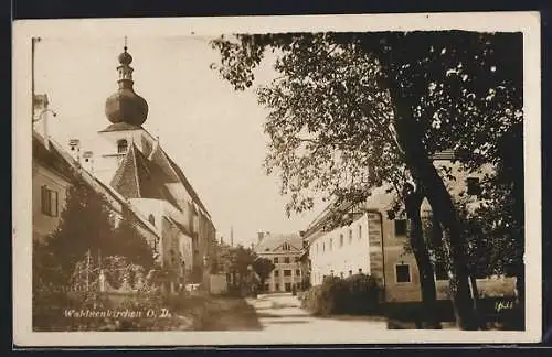 AK Waldneukirchen, Strassenpartie bei der Kirche