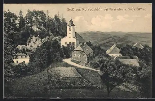 AK Waidhofen an der Ybbs, Konradsheim mit Kirche