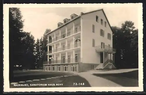 AK Radegund am Schröckl, Sanatorium Haus Novy