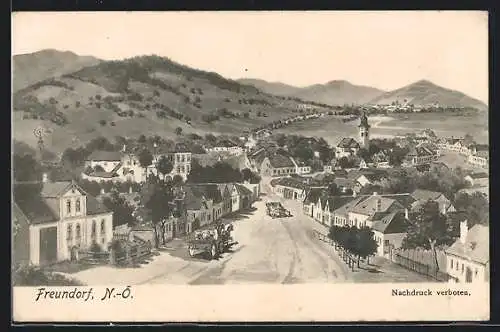 AK Judenau-Baumgarten, Freundorf, Ortsansicht mit Strassenpartie