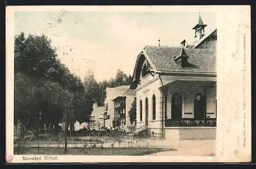 AK Villach, Teilansicht mit Park