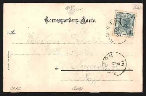 AK Villach, Teilansicht mit Park