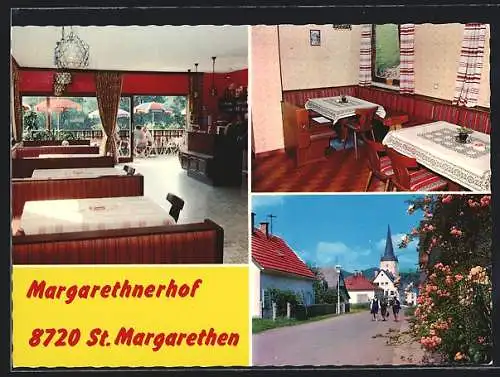 AK St. Margarethen, Margarethnerhof, Pension mit Kegelbahn