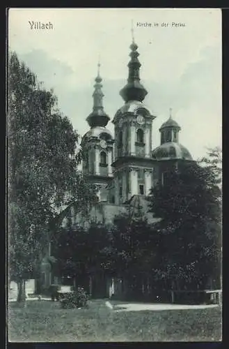 AK Villach, Kirche in der Perau