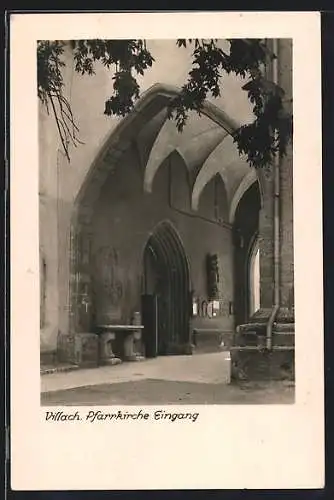 AK Villach, Eingang zur Pfarrkirche