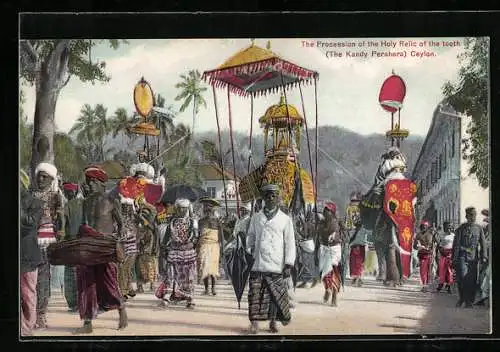 AK Ceylon, Procession of the Holy Relic of the tooth, Kandy Perahera