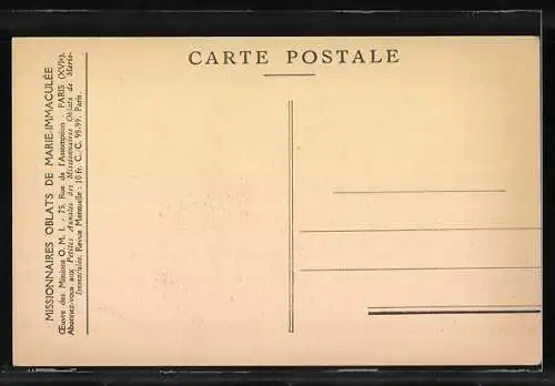 AK Missions d`Extrême-Nord, En attendant le signal du départ, Missionare mit Hundeschlitten