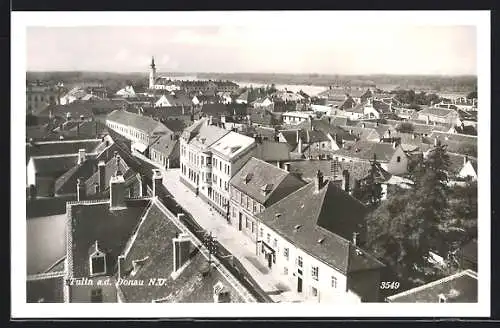 AK Tulln a. d. Donau, Teilansicht aus der Vogelschau