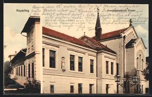 AK Mayerling, Das Franziskanerinnen-Kloster