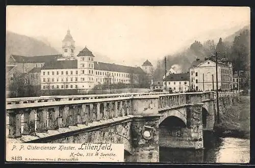 AK Lilienfeld, Blick zum P. P. Cistercienser Kloster