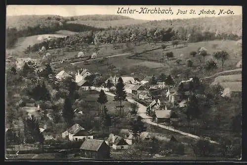 AK Unter-Kirchbach, Ortsansicht mit Siedlung