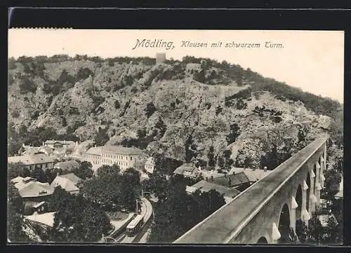 AK Mödling, Klausen mit schwarzem Turm