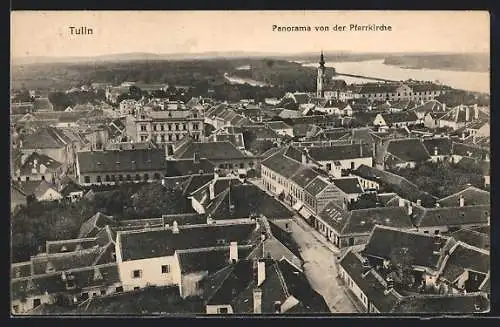 AK Tulln, Panorama von der Pfarrkirche