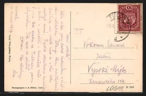 AK Tulln, Panorama von der Pfarrkirche