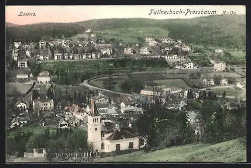 AK Tullnerbach-Pressbaum, Totalansicht mit Blick nach Lawies