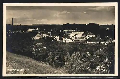 AK Wieselburg, Ortsansicht im Frühling