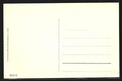 AK Weidling, Blick auf Ort und Kirche