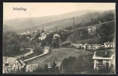 AK Weidling, Blick zur Kirche