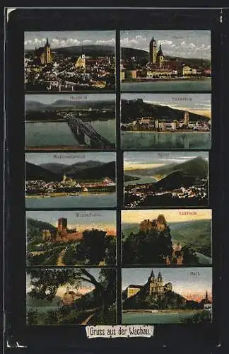 AK Stein /Wachau, Ortsansicht, Mautern, Dürnstein, Hinterhaus, Melk