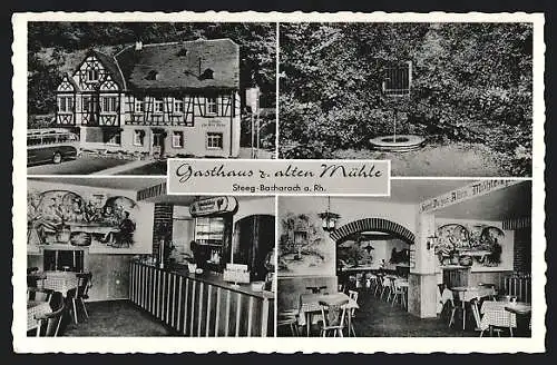 AK Steeg-Bacharach a. Rh., Gasthaus zur alten Mühle