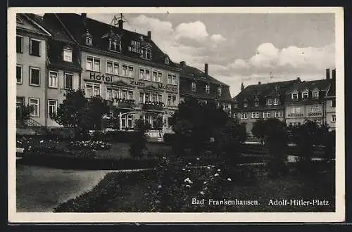 AK Bad Frankenhausen, Hotel zum Mohren am Platz