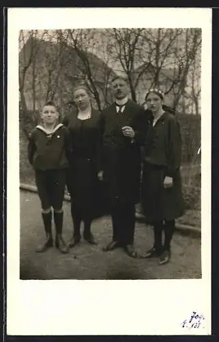 Foto-AK Breithardt, Familie Pfarrer Rohr