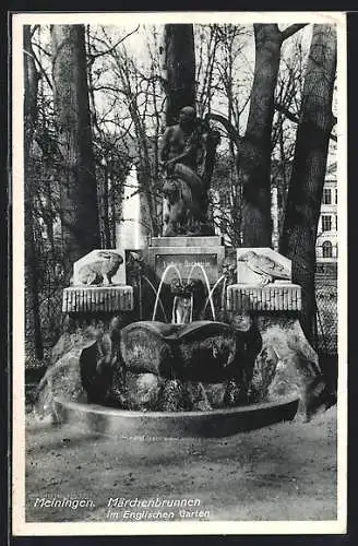 AK Meiningen, Märchenbrunnen im Englischen Brunnen