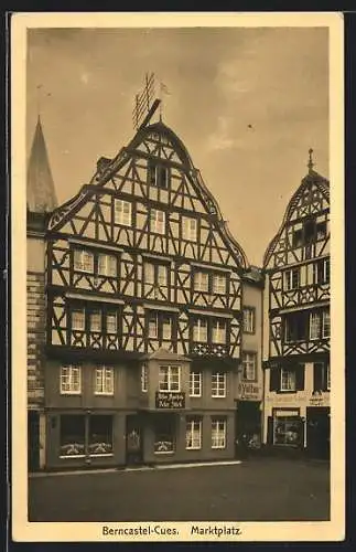 AK Berncastel-Cues, Adler-Apotheke am Marktplatz